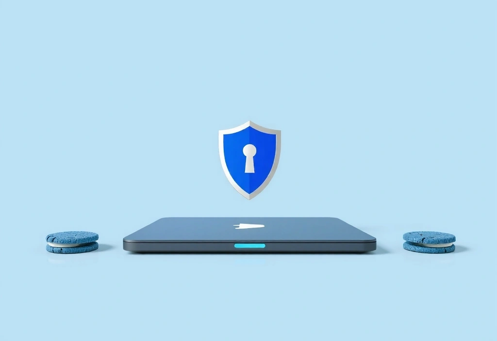 Cookie illustration showing digital privacy concept