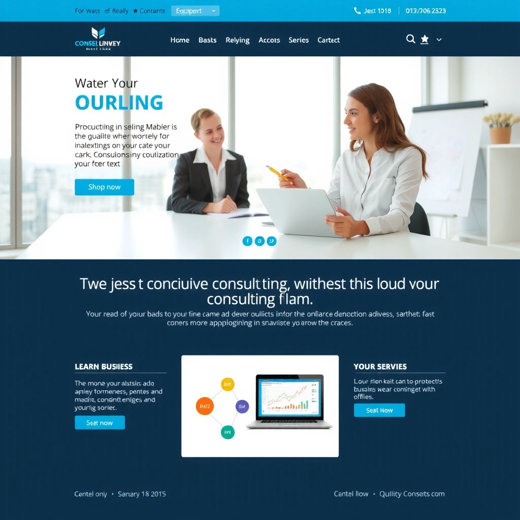 Consulting firm website design