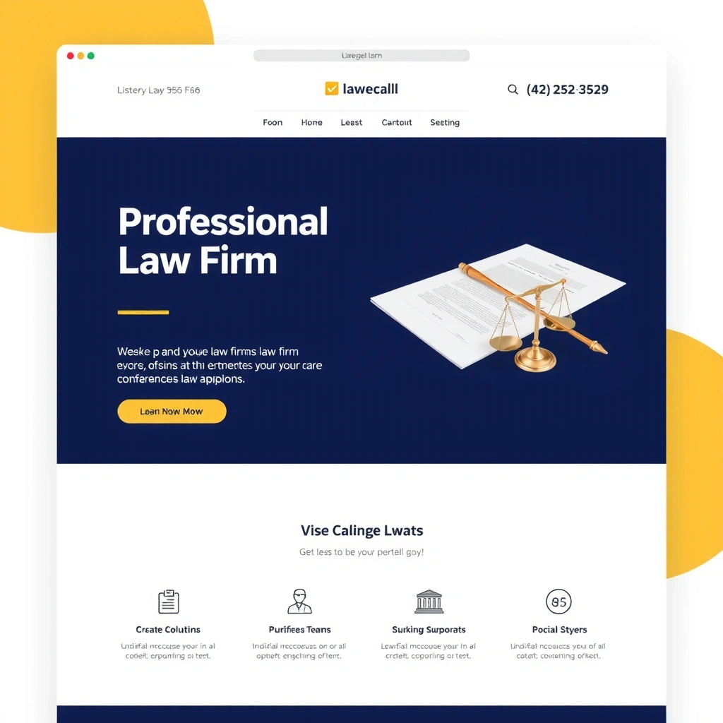 Legal services firm website