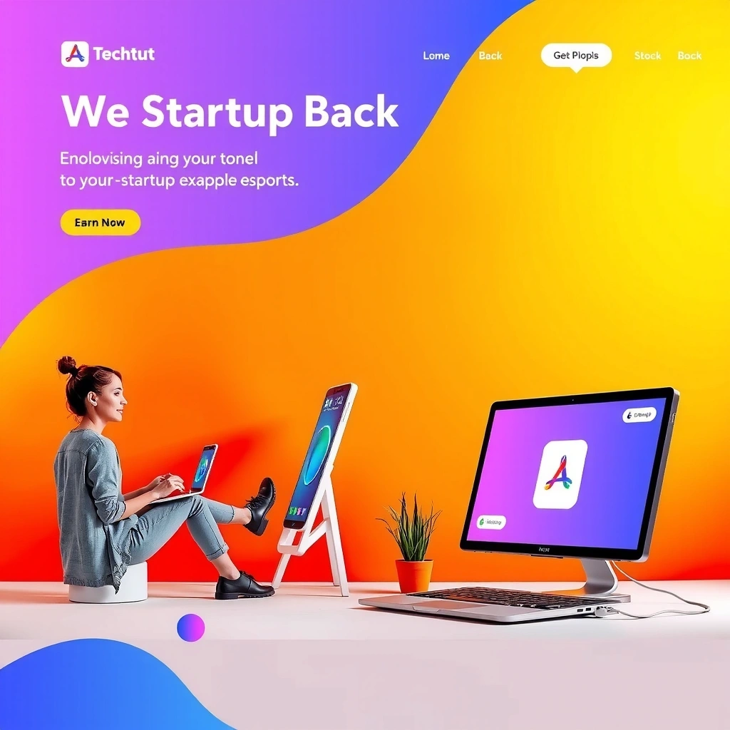 Technology startup company website